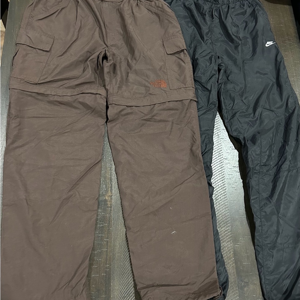 Brown and Black Track Pants